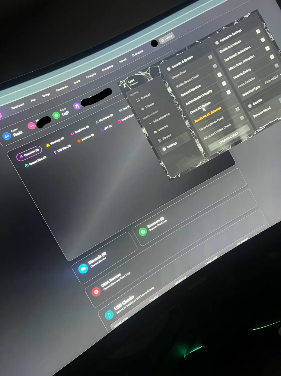 Lase Menu Running Live